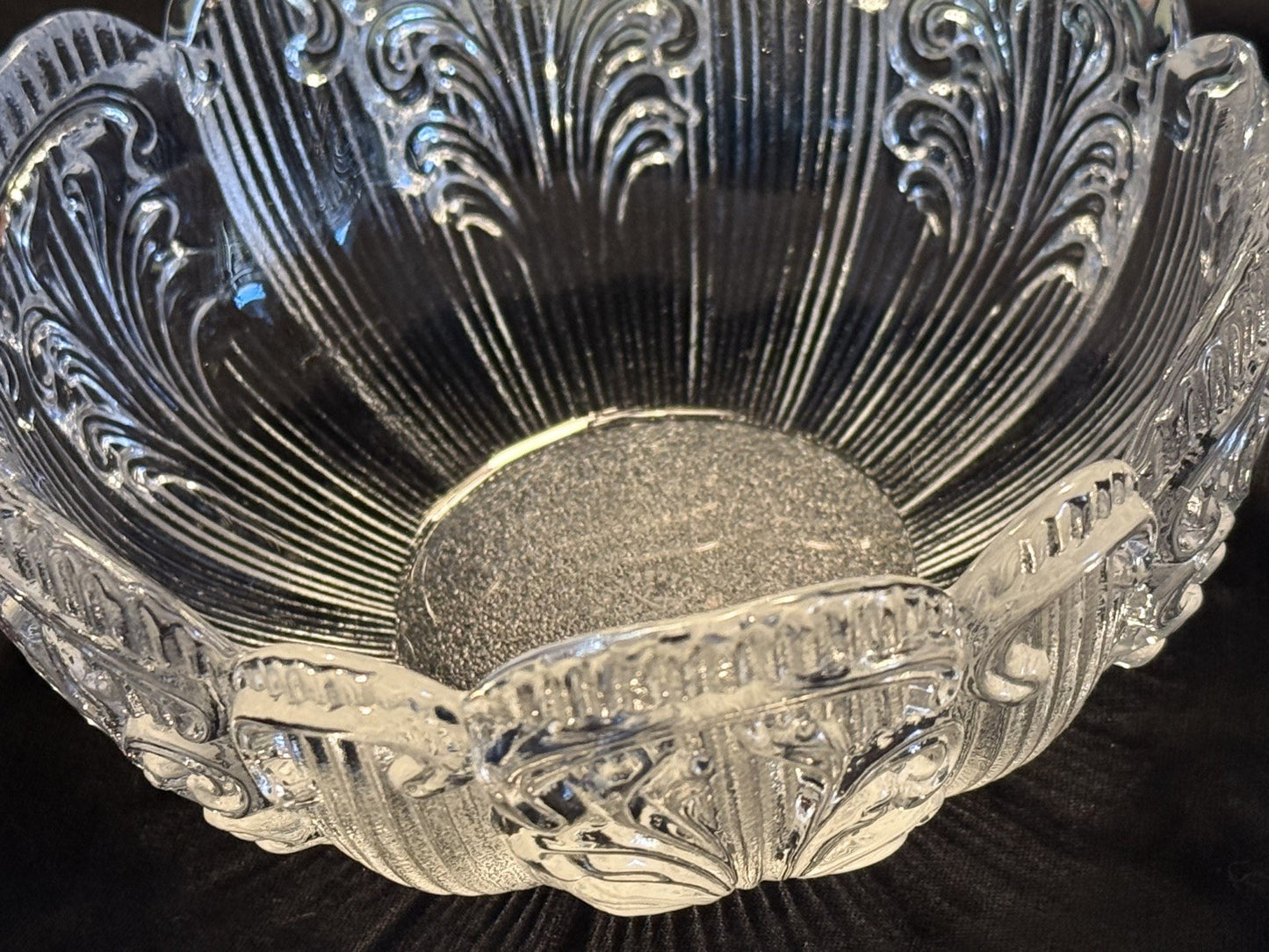 Vintage Rosenthal Classic Rose Monbijou 5" Clear Crystal Glass Bowl Germany