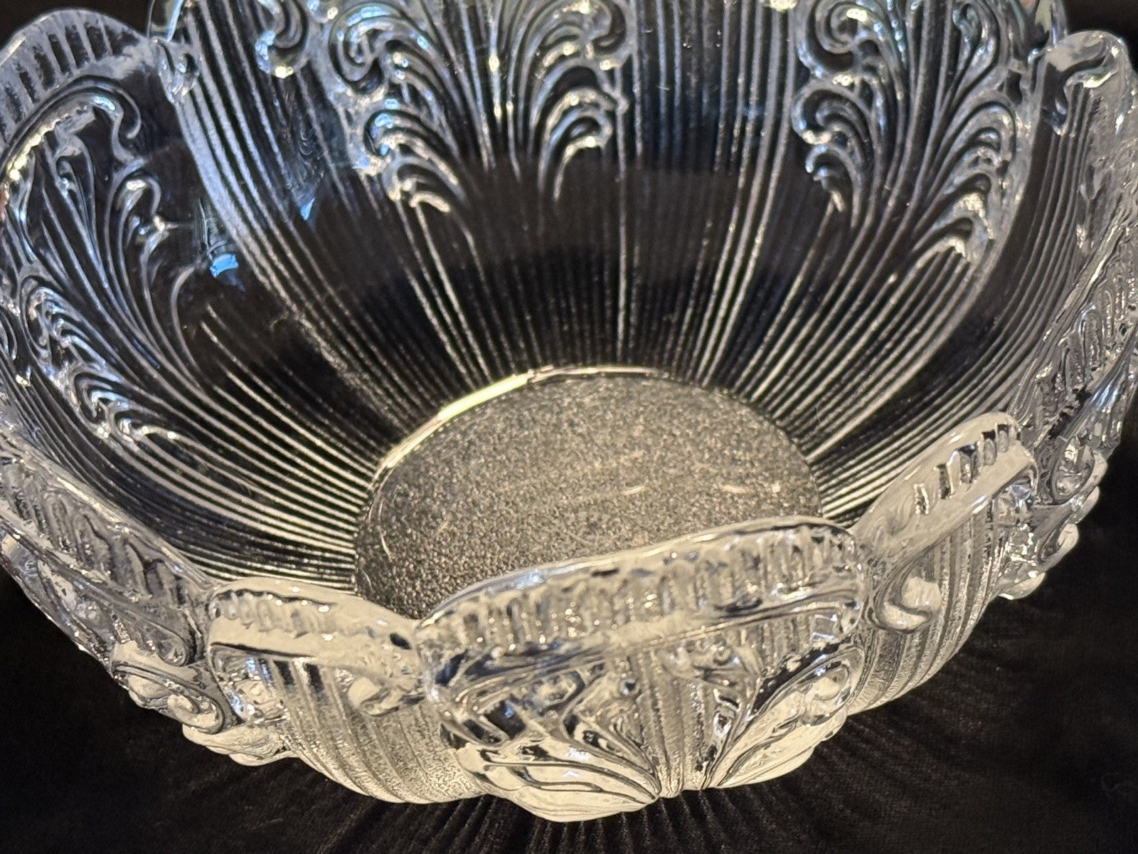 Vintage Rosenthal Classic Rose Monbijou 5" Clear Crystal Glass Bowl Germany