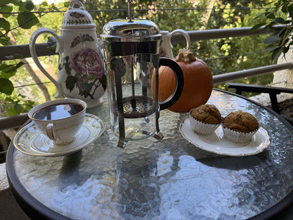 Starbucks Barista 8 Cup French Press Glass  Etched Stainless Steel Coffee Black