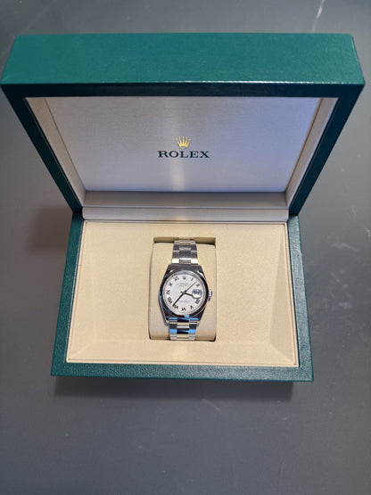 Rolex Datejust 36 126200 White Roman Oyster Domed Full Set 2025 Dubail Mint 