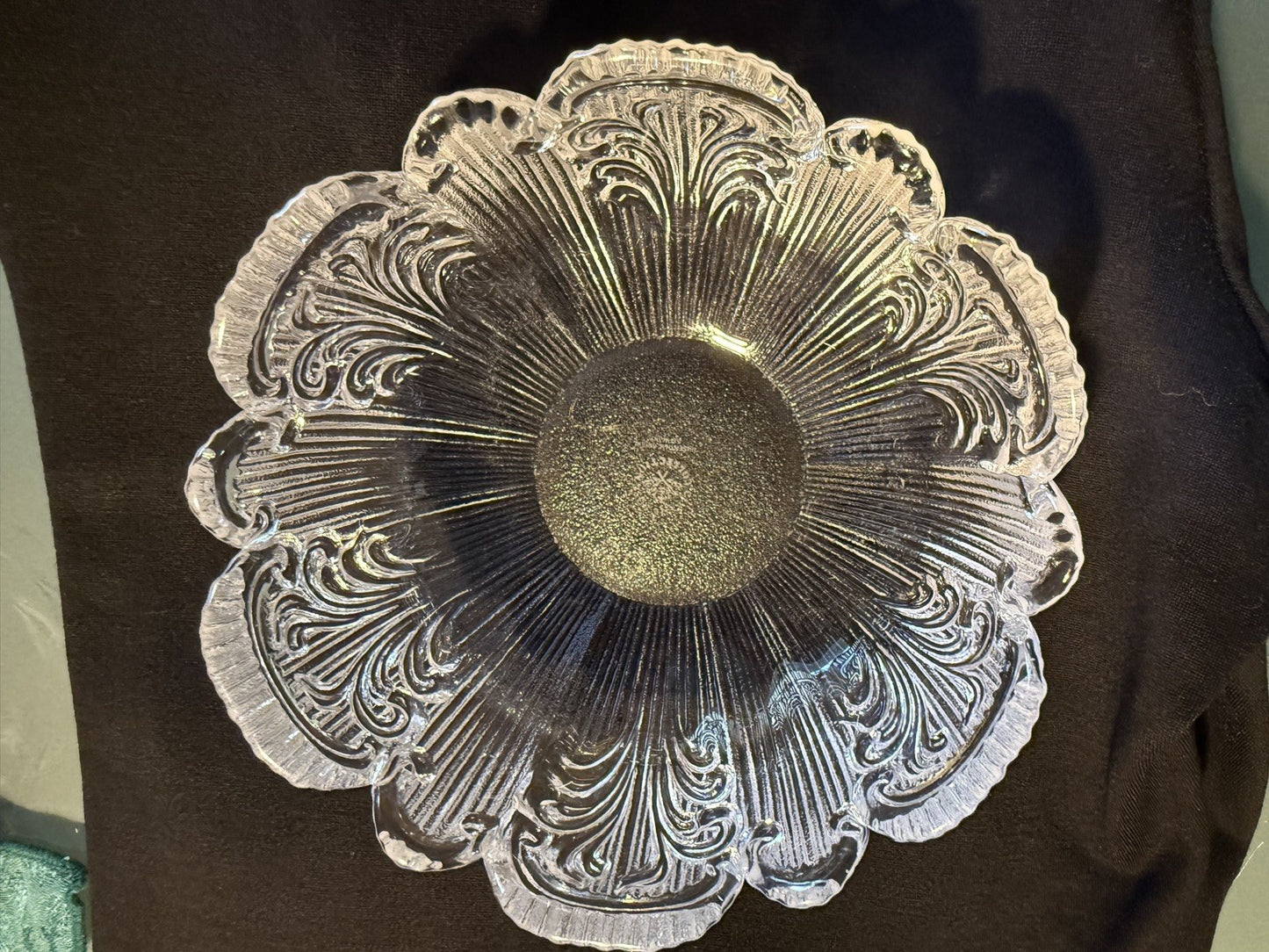 Vintage Rosenthal Classic Rose Monbijou 5" Clear Crystal Glass Bowl Germany