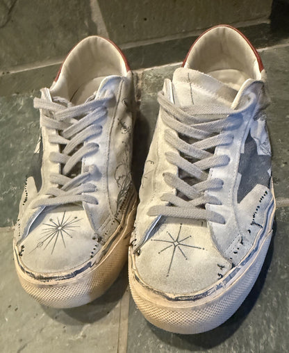 Golden Goose Dreamed By Dr. Woo Leather Sneakers Men EU 43 LE 8777/1000