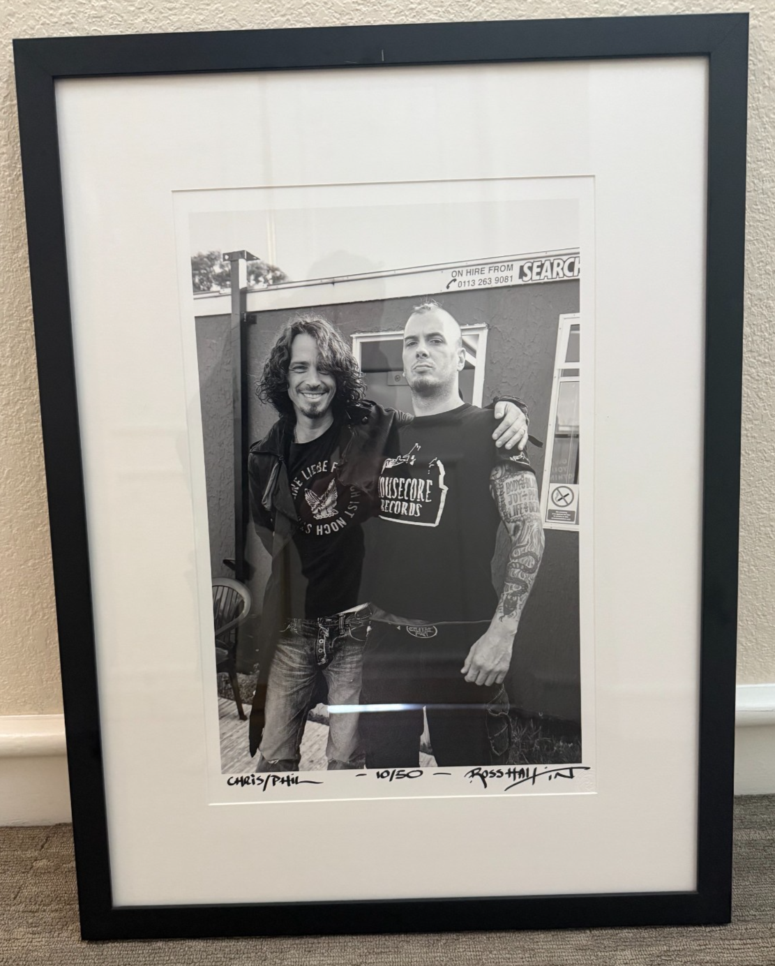 Chris Cornell Phil Anselmo Signed Photo Ross Halfin Framed COA Ltd Ed