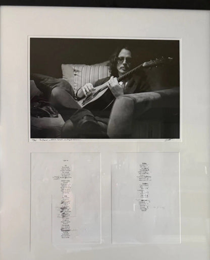 Chris Cornell Handwritten Lyrics Edits RARE Photo Andrew Stuart COA