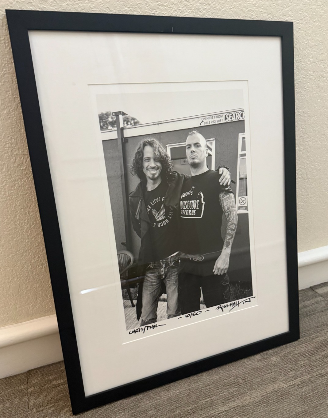 Chris Cornell Phil Anselmo Signed Photo Ross Halfin Framed COA Ltd Ed