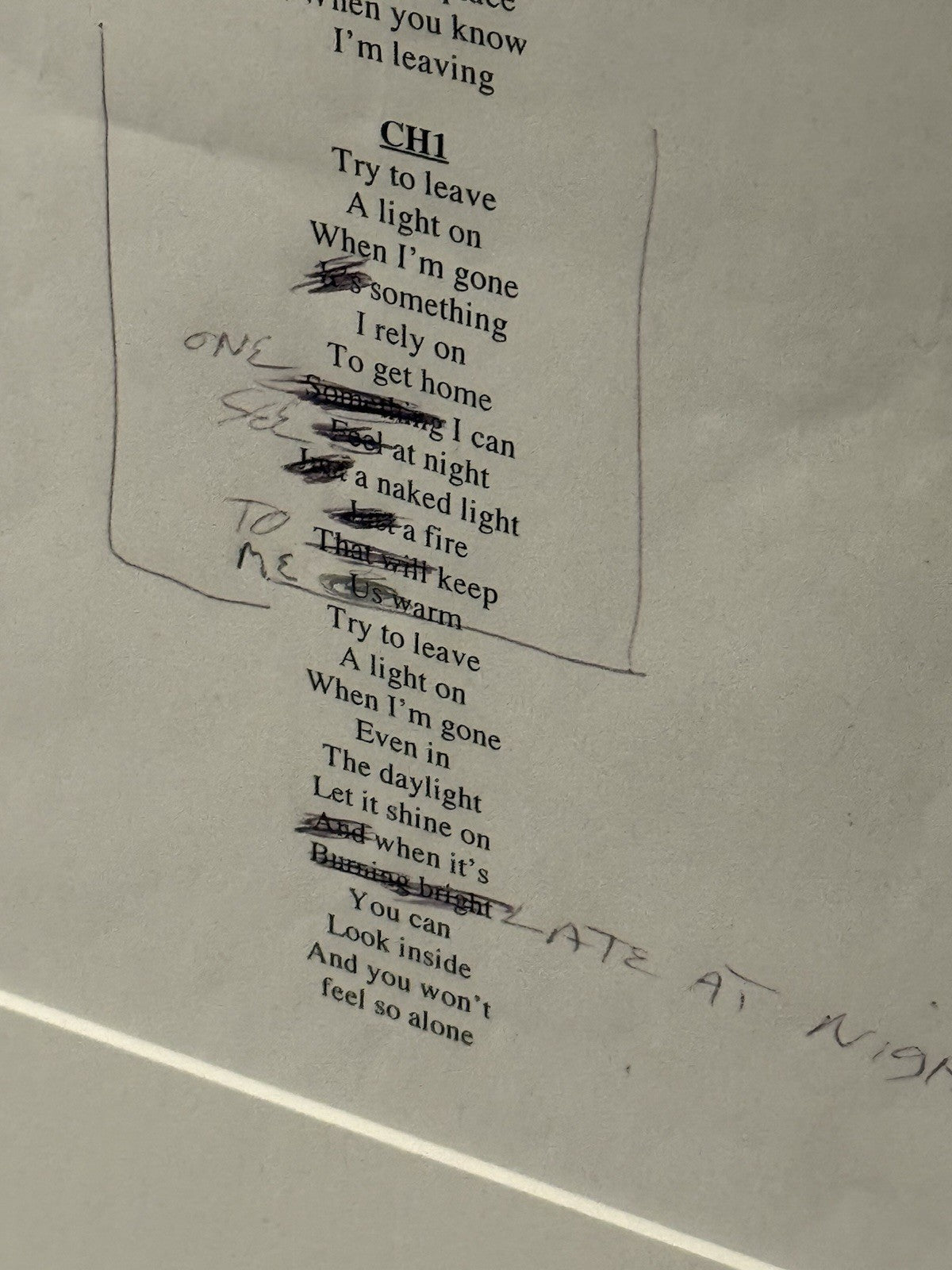 Chris Cornell Handwritten Lyrics Edits RARE Photo Andrew Stuart COA