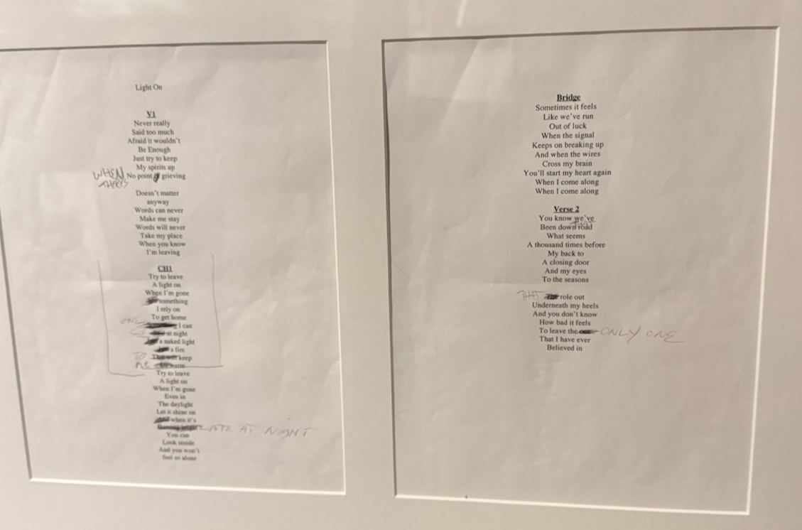 Chris Cornell Handwritten Lyrics Edits RARE Photo Andrew Stuart COA