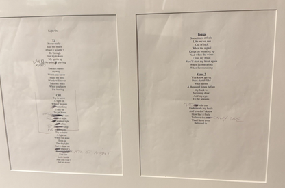 Chris Cornell Handwritten Lyrics Edits RARE Photo Andrew Stuart COA