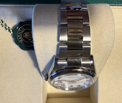 Rolex Datejust 36 126200 White Roman Oyster Domed Full Set 2025 Dubail Mint 