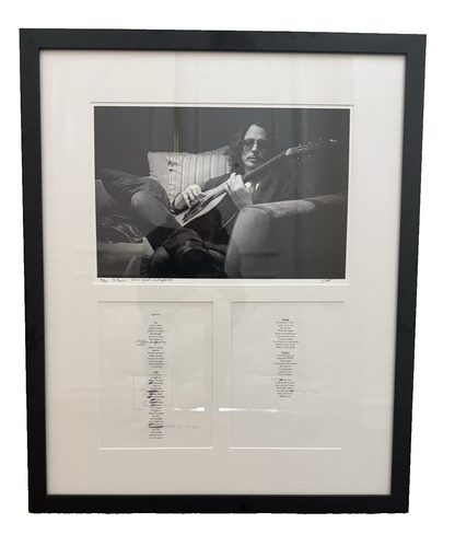 Chris Cornell Handwritten Lyrics Edits RARE Photo Andrew Stuart COA