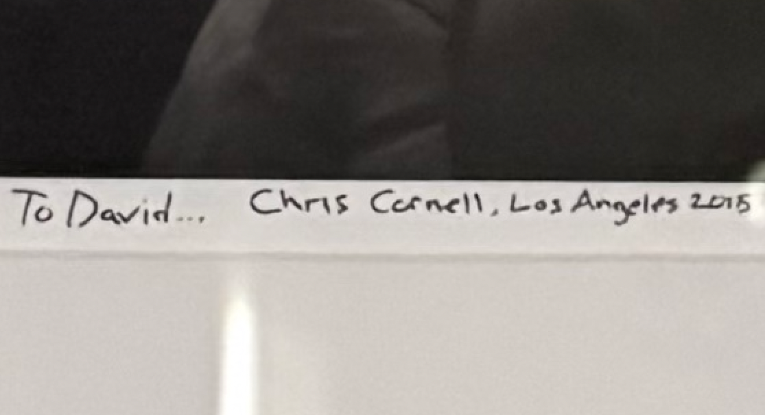 Chris Cornell Handwritten Lyrics Edits RARE Photo Andrew Stuart COA