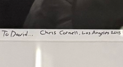 Chris Cornell Handwritten Lyrics Edits RARE Photo Andrew Stuart COA