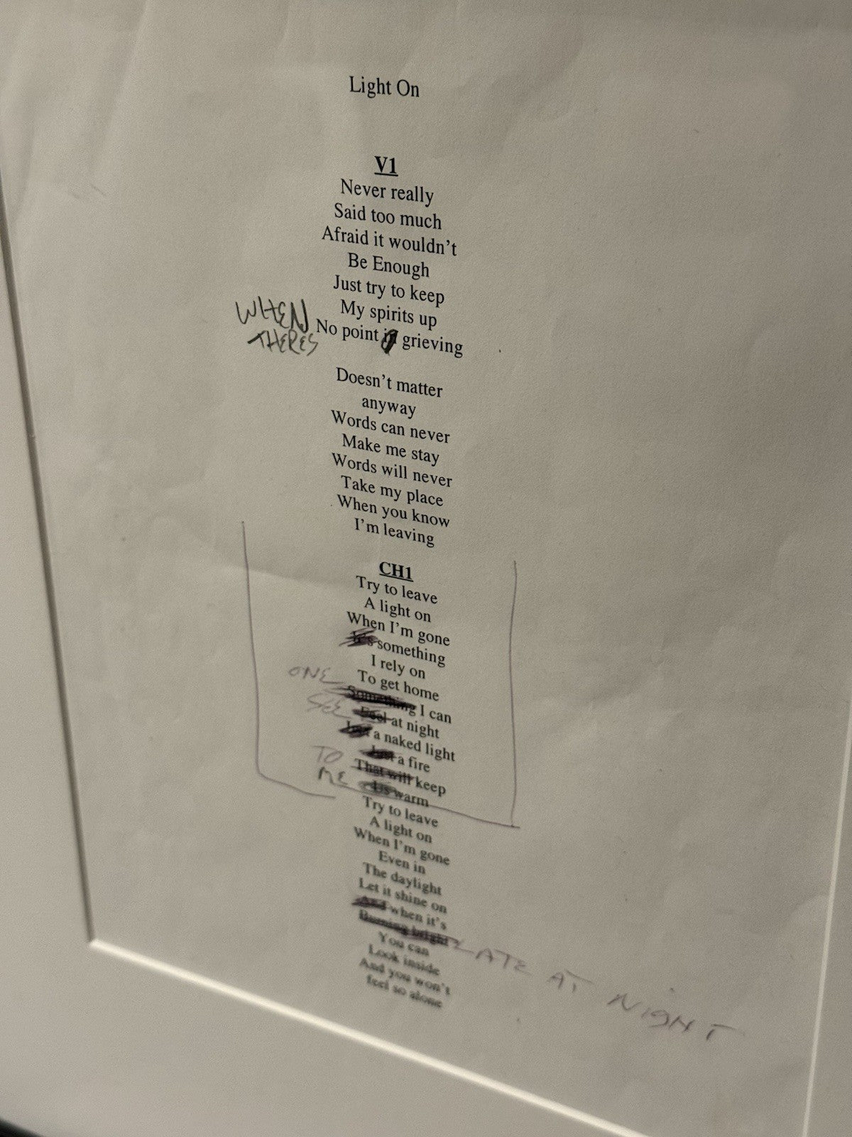 Chris Cornell Handwritten Lyrics Edits RARE Photo Andrew Stuart COA