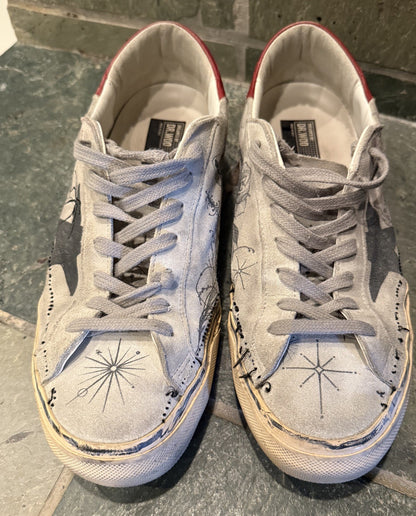 Golden Goose Dreamed By Dr. Woo Leather Sneakers Men EU 43 LE 8777/1000