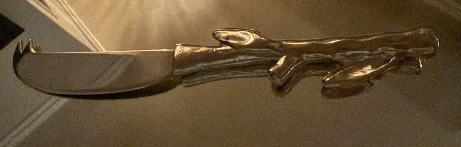 Vintage Arthur Court Black Marble Cheese Board Tray Leaves Silver Handles