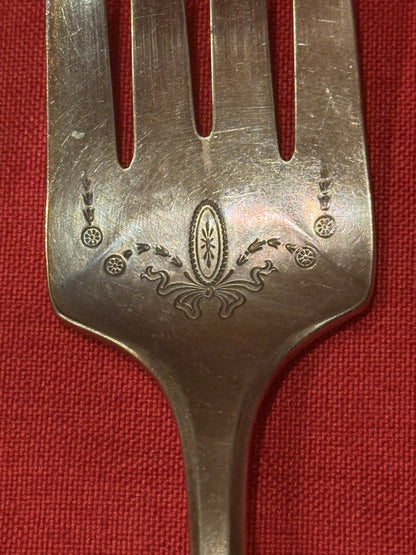 Vintage Oneida Community Plate  Adam Silverplate:  1 Spoon & 1 Fork Circa 1927