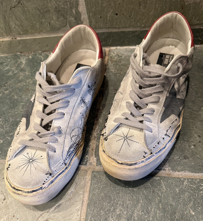 Golden Goose Dreamed By Dr. Woo Leather Sneakers Men EU 43 LE 8777/1000