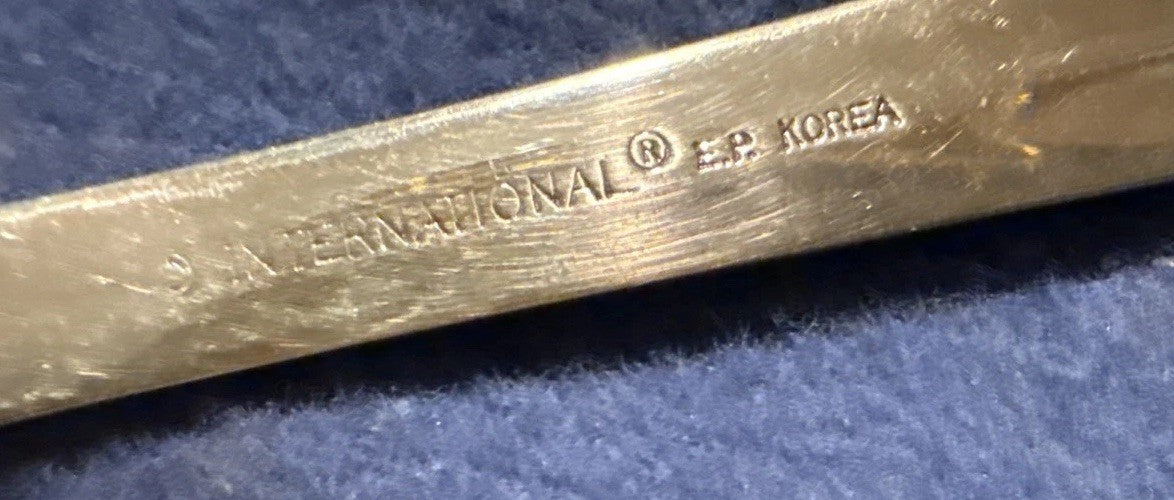 62 Pc Set of 12 1International Silver Flatware Stainless Steel & Serving  EP