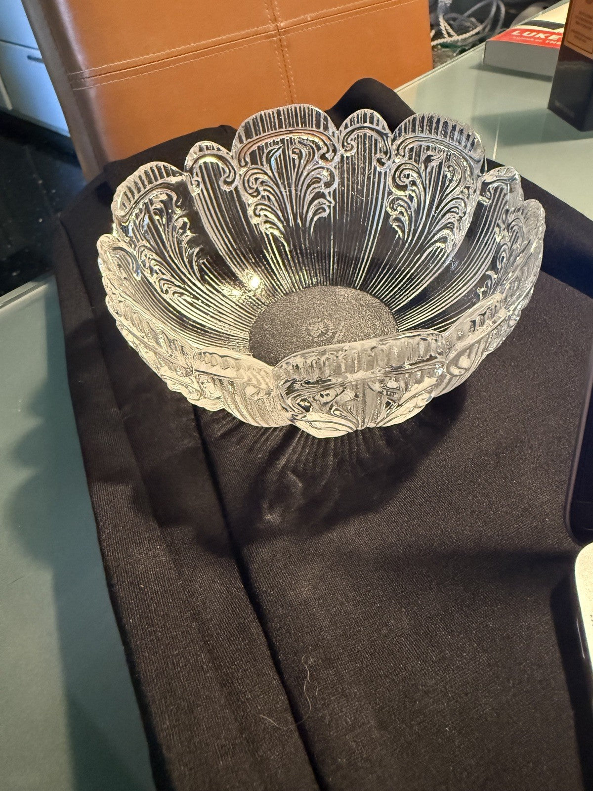 Vintage Rosenthal Classic Rose Monbijou 5" Clear Crystal Glass Bowl Germany