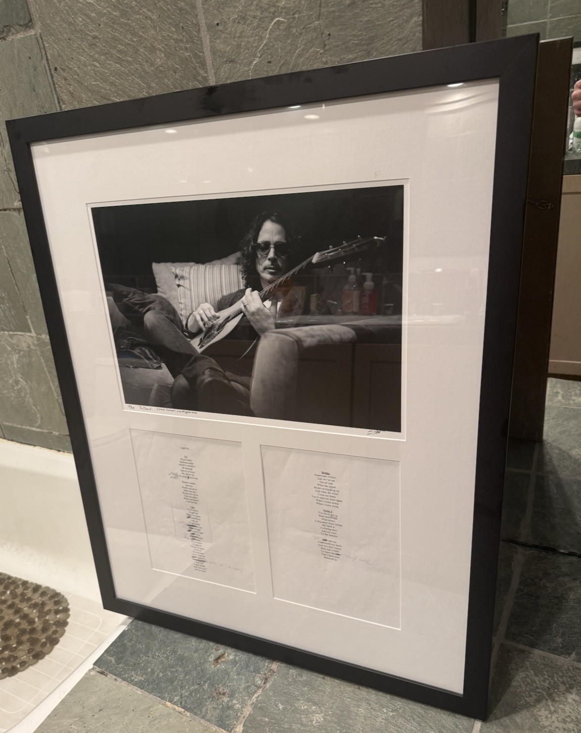 Chris Cornell Handwritten Lyrics Edits RARE Photo Andrew Stuart COA