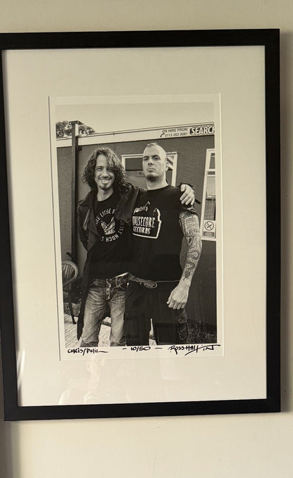 Chris Cornell Phil Anselmo Signed Photo Ross Halfin Framed COA Ltd Ed