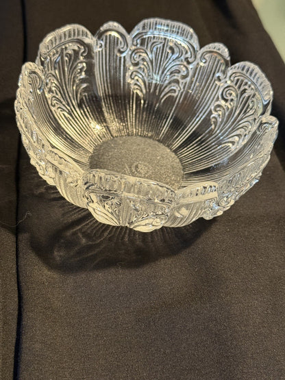 Vintage Rosenthal Classic Rose Monbijou 5" Clear Crystal Glass Bowl Germany