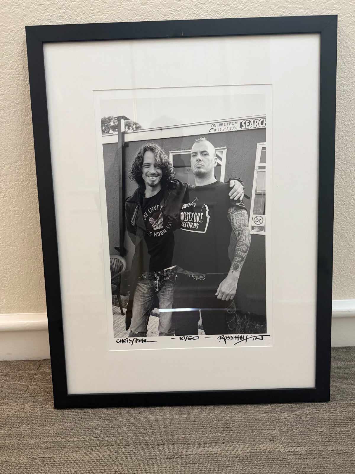 Chris Cornell Phil Anselmo Signed Photo Ross Halfin Framed COA Ltd Ed