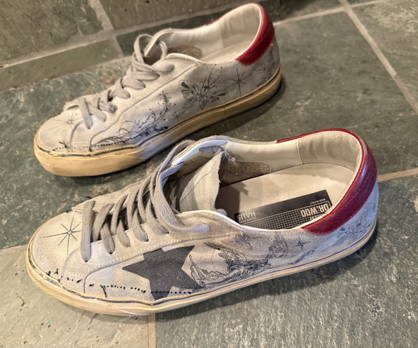 Golden Goose Dreamed By Dr. Woo Leather Sneakers Men EU 43 LE 8777/1000