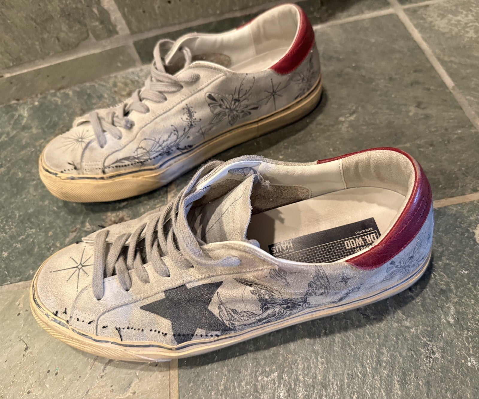 Golden Goose Dreamed By Dr. Woo Leather Sneakers Men EU 43 LE 8777/1000