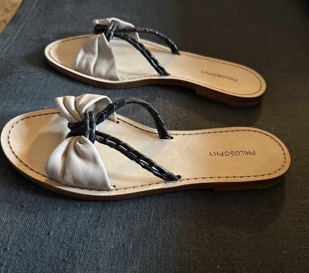 Philosophy Alberta Ferretti sandals | black  beige 38/8 US w/Box