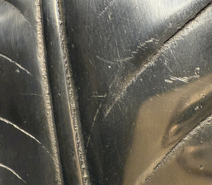 Vintage 1999 Arthur Court Monkey Banana Leaf 19" Long Tray Dish Aluminum