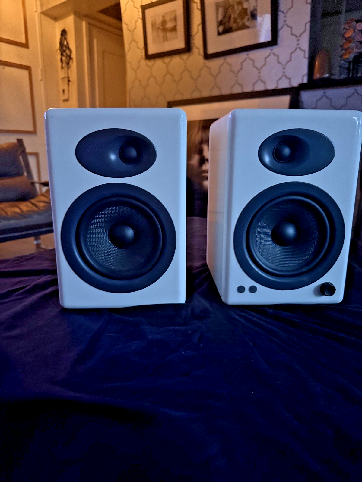 Audioengine A5+ Bookshelf Speakers WHITE | Excellent | Fully Working